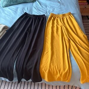 Zara Black Elastic Waist Pants